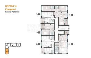 2-к квартира, вторичка, 61м2, 3/9 этаж