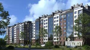 1-к квартира, строящийся дом, 45м2, 1/9 этаж