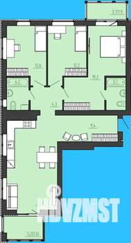 3-к квартира, вторичка, 102м2, 5/8 этаж