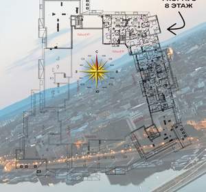 2-к квартира, вторичка, 110м2, 8/8 этаж