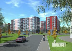 2-к квартира, строящийся дом, 55м2, 1/9 этаж
