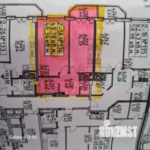 1-к квартира, вторичка, 50м2, 4/12 этаж
