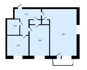 2-к квартира, вторичка, 43м2, 2/5 этаж