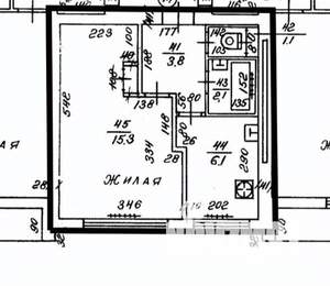 1-к квартира, вторичка, 28м2, 5/5 этаж
