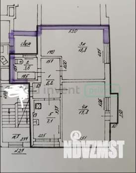 2-к квартира, вторичка, 55м2, 2/4 этаж