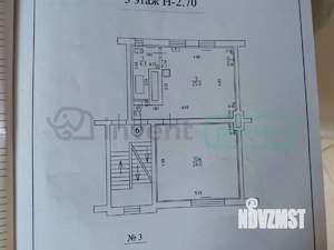 1-к квартира, вторичка, 55м2, 3/3 этаж