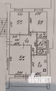 3-к квартира, вторичка, 57м2, 3/5 этаж