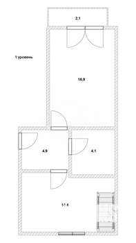 3-к квартира, вторичка, 72м2, 4/4 этаж