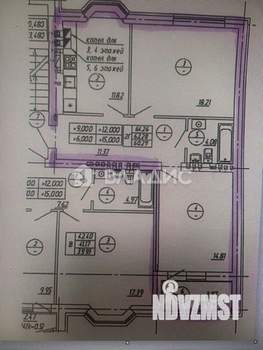 2-к квартира, вторичка, 65м2, 3/9 этаж