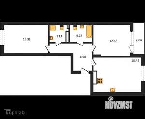 2-к квартира, вторичка, 63м2, 6/9 этаж