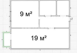 1-к квартира, вторичка, 38м2, 7/9 этаж