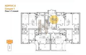 2-к квартира, вторичка, 63м2, 6/8 этаж