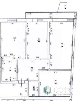 3-к квартира, вторичка, 90м2, 3/4 этаж
