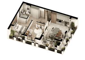 2-к квартира, вторичка, 82м2, 2/7 этаж