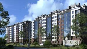 2-к квартира, строящийся дом, 64м2, 9/9 этаж