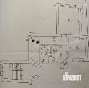 2-к квартира, вторичка, 59м2, 1/5 этаж