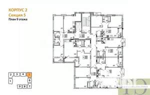 2-к квартира, вторичка, 63м2, 9/9 этаж