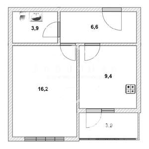 1-к квартира, вторичка, 36м2, 3/8 этаж