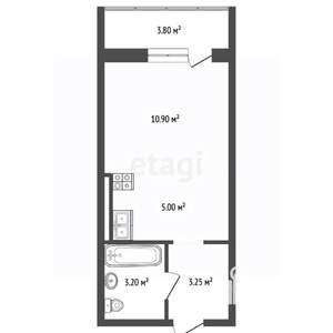 Студия квартира, вторичка, 23м2, 8/16 этаж