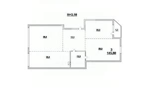 3-к квартира, вторичка, 147м2, 7/13 этаж
