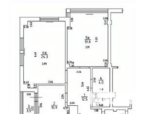 2-к квартира, вторичка, 77м2, 3/10 этаж