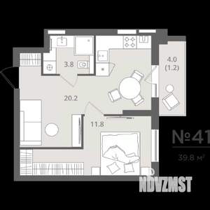 1-к квартира, вторичка, 37м2, 2/7 этаж