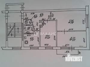 3-к квартира, вторичка, 53м2, 2/5 этаж