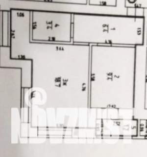 1-к квартира, вторичка, 38м2, 1/9 этаж