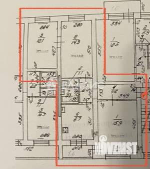 3-к квартира, вторичка, 61м2, 2/5 этаж