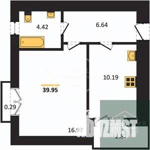 1-к квартира, вторичка, 40м2, 5/9 этаж