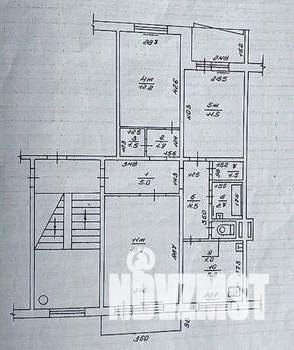 3-к квартира, вторичка, 69м2, 5/5 этаж
