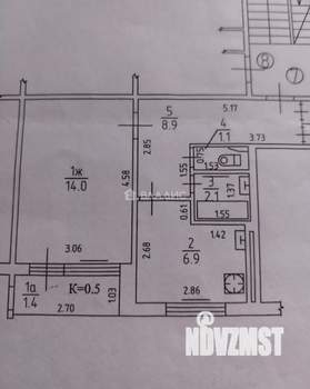 1-к квартира, вторичка, 33м2, 2/9 этаж