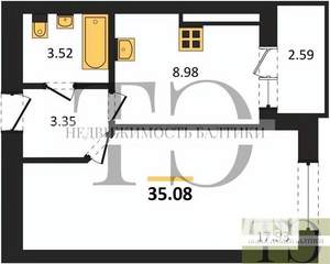 1-к квартира, вторичка, 35м2, 2/9 этаж