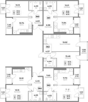 1-к квартира, вторичка, 38м2, 10/10 этаж