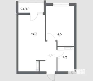 1-к квартира, вторичка, 38м2, 3/18 этаж