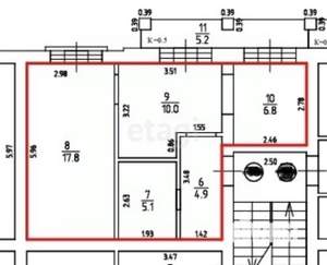 2-к квартира, вторичка, 45м2, 2/4 этаж