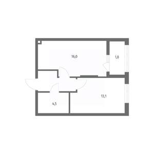 1-к квартира, вторичка, 40м2, 2/8 этаж