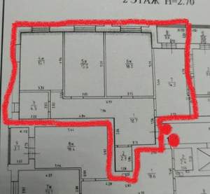 3-к квартира, вторичка, 89м2, 2/8 этаж