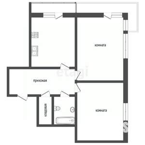 2-к квартира, вторичка, 65м2, 4/10 этаж