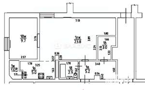 2-к квартира, вторичка, 51м2, 1/5 этаж