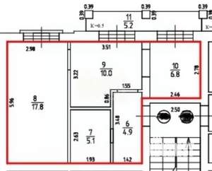 2-к квартира, вторичка, 45м2, 2/4 этаж