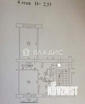 2-к квартира, вторичка, 46м2, 4/5 этаж