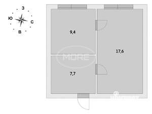 2-к квартира, вторичка, 35м2, 3/5 этаж