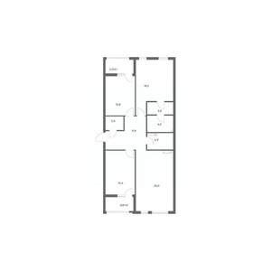 3-к квартира, строящийся дом, 103м2, 8/18 этаж