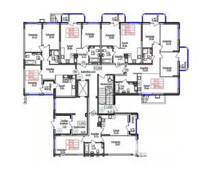 2-к квартира, строящийся дом, 59м2, 1/9 этаж