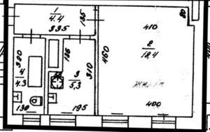 1-к квартира, вторичка, 34м2, 2/3 этаж