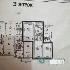 3-к квартира, вторичка, 63м2, 3/5 этаж