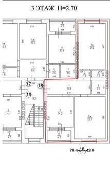 2-к квартира, вторичка, 75м2, 3/3 этаж