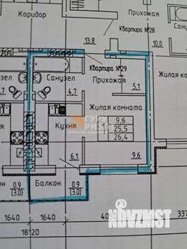 1-к квартира, вторичка, 26м2, 4/5 этаж