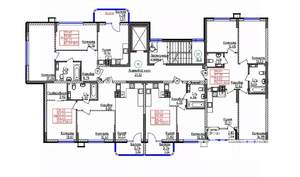 3-к квартира, строящийся дом, 75м2, 8/9 этаж